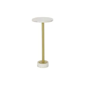 Table d'appoint DKD Home Decor Doré Métal Marbre (27 x 27 x 62 cm)